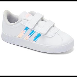 Adidas Cloud White&Silver Metallic Sneakers